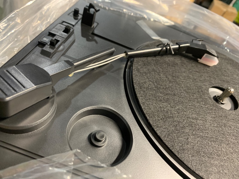 Photo 1 of ***DAMAGED - SEE NOTES/PICTURES*** JENSEN® Bluetooth® 3 Speed Stereo Turntable 3 CD Changer Music System with Dual Cassette Deck, Pitch Control and Remote Control