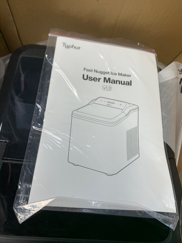 Photo 1 of ****ICE MAKER ONLY****
Typhur Fast Nugget Ice Maker Countertop with Self-Cleaning Pump, 35lbs/24H Crushed Pebble Ice Machine with Pellet Ice, 8 Packs Cleaner, Dual Ice Scoops for Home, Kitchen, Party, RV, Stainless Steel