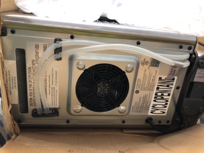 Photo 1 of ***DAMAGED - SEE NOTES/PICTURES***GE Profile Opal 2.0 Ultra Nugget Ice Maker with .75 Gallon Side Tank and Scale Inhibiting Filter, Scoop Included, 38 lbs in 24 Hours, Pellet Ice Machine with WiFi & Smart Connected, Stainless Steel