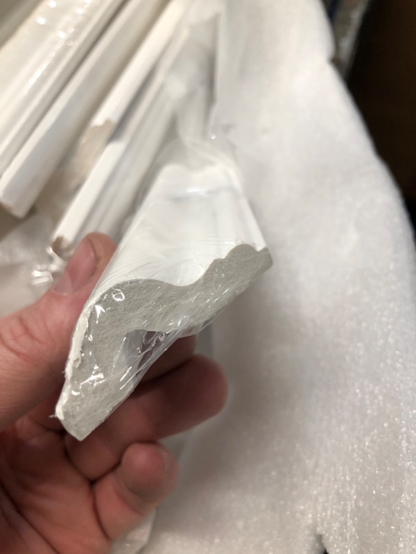Photo 1 of ***STOCK PHOTO FOR REFERENCE ONLY*** ***DAMAGED - SEE NOTES/PICTURES*** Art3d Pre-Cut Wall Molding Set of 6 pcs, Ready-to-Assemble Wainscoting Panels for Interior Wall Décor Living Room Bedroom Accent Wall - Installed with Glue, 3 Top 3 Bottom