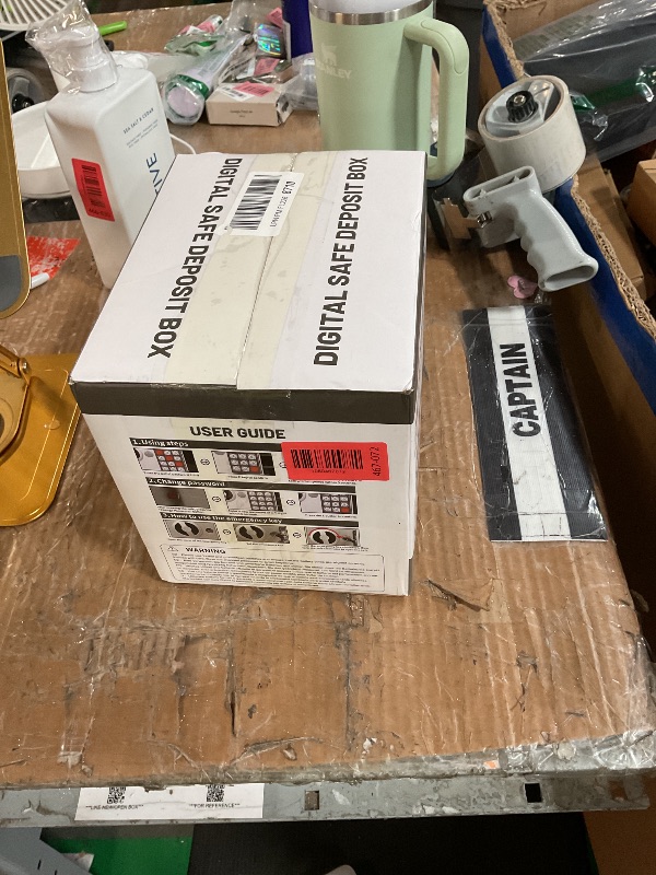 Photo 1 of ***HAVING TROUBLE CLOSING THE LID***
Digital Electronic Money Safe, Steel Security Lock Box with Keypad, Office Hotel Business Jewelry Gun Cash Safe, 0.23 Cubic Feet, 9.06" W x 6.69" D x 6.69" H?black?
