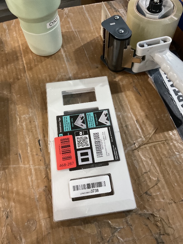 Photo 1 of [4 Pack] BESTTEN 2 Gang Screwless Decorator Wall Plate, Mid-Size H4.88" x W4.93", USWP6 Gloss Snow White, Faceplate Cover for Decorative Receptacle Outlet & Switch