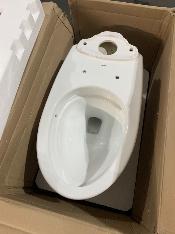 Photo 1 of *** ONLY BOTTOM PIECE***
TOTO Drake Two-Piece Elongated 1.28 GPF TORNADO FLUSH Toilet with CEFIONTECT, Cotton White - CST776CEG#01