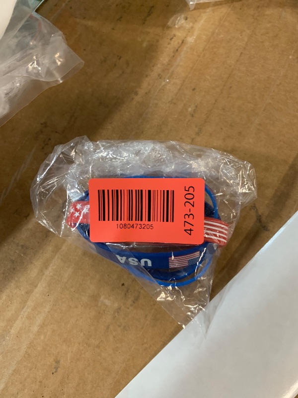Photo 1 of ***STOCK IMAGE FOR REFERENCE***
JAKADYUKS American Flag Silicone Bracelet 3piece, Fourth 4th of July Patriotic Party Favors, Memorial Day Veterans Day Wristband, USA Red White and Blue Decorations