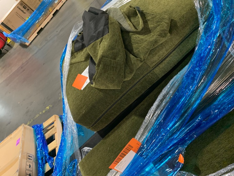 Photo 1 of ***GREEN, NOT BLACK*** KISLOT 89" Sofa Couch for Living Room Faux Leather Upholstered Couch with Deep Seats and Wide Armrests 3 Seater Comfy Sofa with Cup Holders, USB & Type-C Ports, Spring Cushion, Solid Wood Frame Green
***TRUCK OR TRAILER PICK UP***
