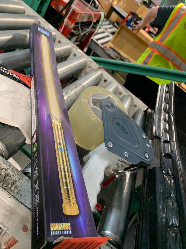 Photo 1 of ***DAMAGED - SEE NOTES/PICTURES***StimuVariety Light-Sabers fo Adults Kids Age 8+, White Heavy Dueling Metal Hilt Light Up Sword Cool Suff Toys for Men Boys, 16 RGB-Colors 5 Dynamic-Modes Rechargeable, Party Cosplay for Teen Girs