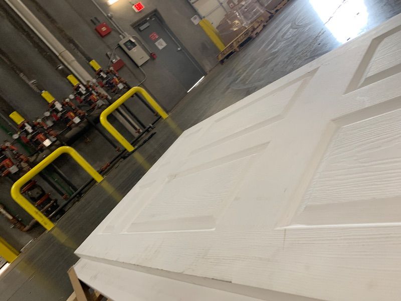 Photo 1 of ***STOCK PHOTO FOR REFERENCE ONLY***d
BARNSMITH 36x80 in Raised 6-Panel Textured White Primed Door Slab, Classic Style Paintable Hollow Core Interior Door Panel, for Pocket, Swing, Sliding Door, No Pre-Drilling, Durable and Lightweight