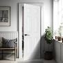 Photo 1 of ***STOCK PHOTO FOR REFERENCE ONLY***d
BARNSMITH 36x80 in Raised 6-Panel Textured White Primed Door Slab, Classic Style Paintable Hollow Core Interior Door Panel, for Pocket, Swing, Sliding Door, No Pre-Drilling, Durable and Lightweight