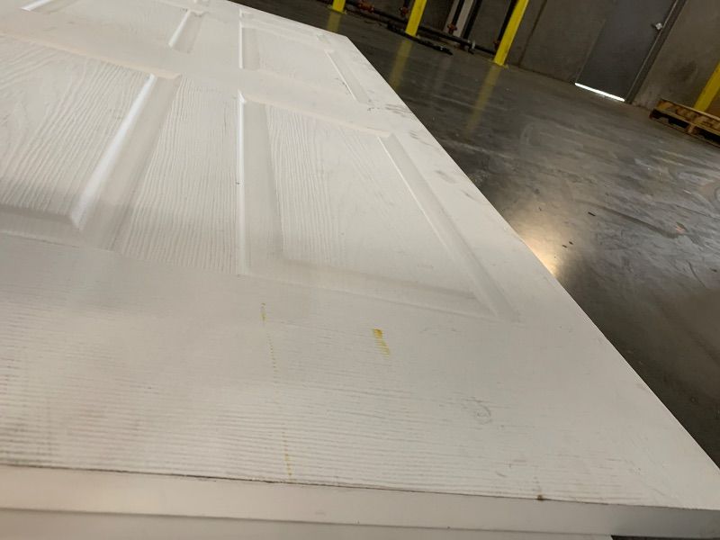 Photo 1 of ***STOCK PHOTO FOR REFERENCE ONLY***d
BARNSMITH 36x80 in Raised 6-Panel Textured White Primed Door Slab, Classic Style Paintable Hollow Core Interior Door Panel, for Pocket, Swing, Sliding Door, No Pre-Drilling, Durable and Lightweight