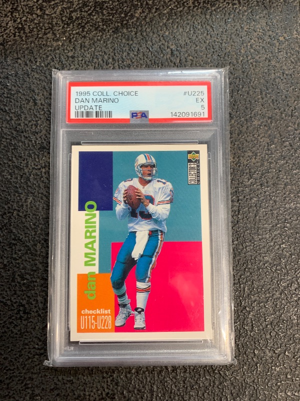 View 1 of [PSA 5]
1995 COLLECTOR'S CHOICE UPDATE #U225 DAN MARINO UPDATE