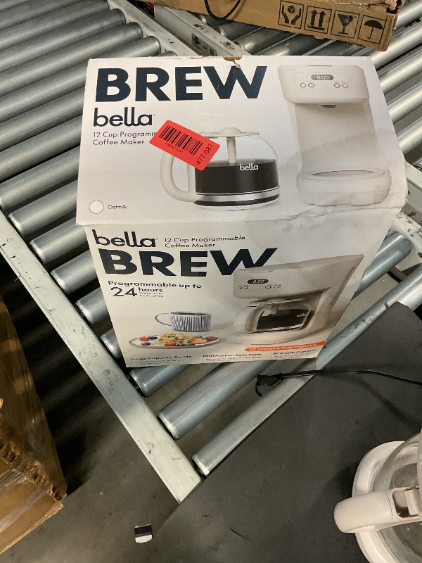 View 3 of ** used the pot is dirty **
BELLA 12-Cup Programmable Coffee Maker, Oatmilk