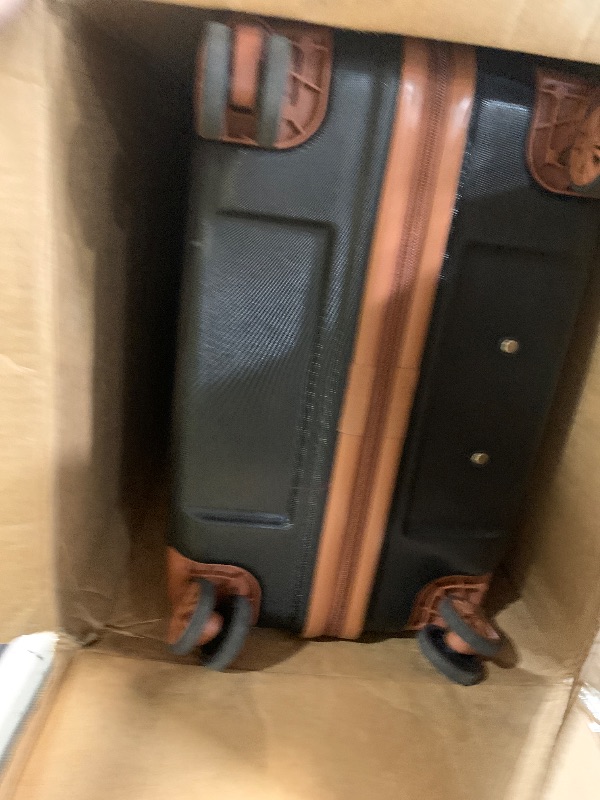 Photo 1 of ***STOCK PHOTO REFERENCE ONLY***TAKUMI Luggage Sets 5 Piece Lightweight Carry On luggage with Duffel Bag ABS+PC Hardshell Suitcases with YKK zippers Double Spinner Wheels Travel Luggage with TSA Lock(BLACK BROWN, 5 PIECE SET)