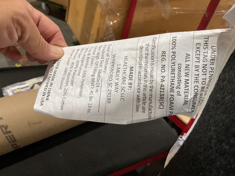 Photo 1 of *** OPENED, NOT AN ORIGINAL PACKAGING, APPEARS UNUSED***
EGOHOME Twin XL 14 " Memory Foam Mattress for Back Pain Relief Medium Firm