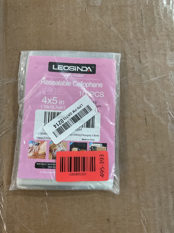 View 2 of ***PARTS ONLY***
LEOSINDA Self Sealing Cellophane Bags 100 Pcs 4 X 5 Inch,Cookie Bags With Seal for Gift Wrapping,Packaging Candies,Dessert,Bakery, Cookies, Chocolate,Party Favo,Wedding and Holiday Packaging