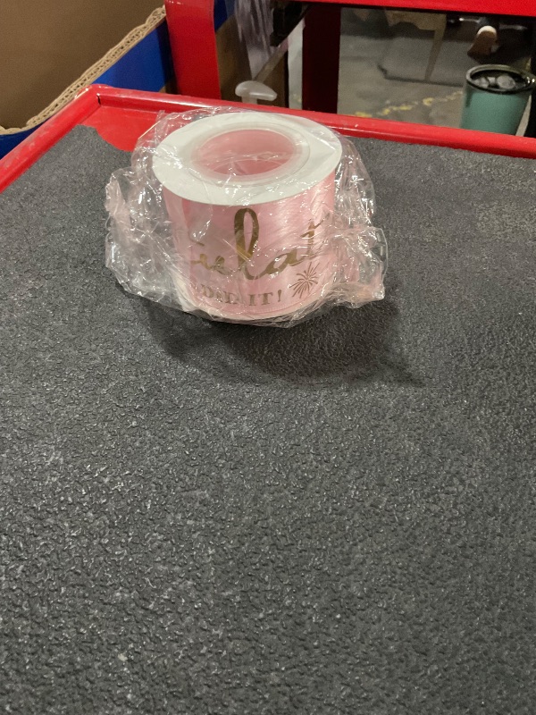 Photo 1 of ** stock photo for reference **
Pink Satin Ribbon,1-1/2Inch 25Yards Ribbon for Gift Wrapping | Single Face Solid Fabric Ribbon Roll for Flower Bouquet Wedding Party Decoration Handmade Crafts- No Fray Wrinkle Resistant