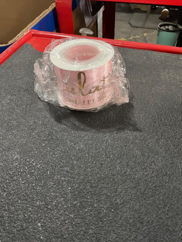 Photo 1 of ** stock photo for reference **
Pink Satin Ribbon,1-1/2Inch 25Yards Ribbon for Gift Wrapping | Single Face Solid Fabric Ribbon Roll for Flower Bouquet Wedding Party Decoration Handmade Crafts- No Fray Wrinkle Resistant