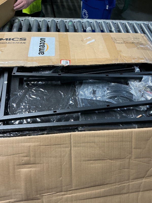 Photo 1 of ***MISSING HARDWARE***SONGMICS BELLAH Collection - Dresser for Bedroom, TV Stand for TVs Up to 70 Inches, Chest of Drawers for Living Room, Closet, Steel, 9 Drawers, Modern, Ink Black ULGS233BH02S