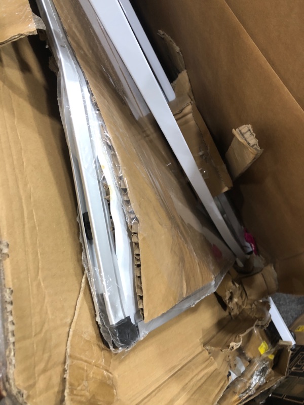 Photo 1 of (damages on rim) Rolling Whiteboard on Wheels, Double-Sided Magnetic Dry Erase Board with Stand, Mobile White Board for Office, Classroom, Home (28" x 40")
