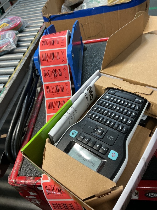 Photo 1 of **MISSING LABEL CASSETTES** DYMO LabelManager 160 Label Maker Bundle with 3 D1 Label Cassettes, Portable Handheld, QWERTY Keyboard, One-Touch Smart Keys, Large Display, Home & Office Organization