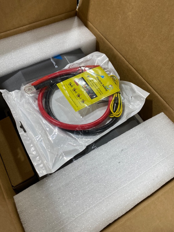 Photo 1 of 2500W Pure Sine Wave RV Inverter with Built-in ATS, 12V DC to 110V/120V AC Converter, 5000W Peak, Shore Power Automatic Bypass, 2 AC Outlets, USB & Type-C, LCD Remote Control