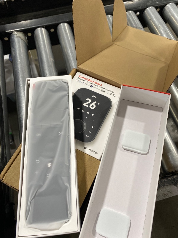 Photo 1 of SwitchBot Universal Remote Control with Hub 3, Multi-use Smart Remote with Customize App, Control 25 IR/Bluetooth Devices and 10 Scenes, Compatible with TV/AC/SwitchBot BLE Devices