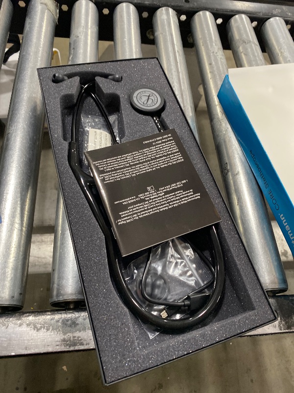 Photo 1 of 3M Littmann CORE Digital Stethoscope, Our Most Advanced Stethoscope Yet, Up To 40x Amplification, Active Noise Cancellation, In-App Sound Wave Visualization, Black-Finish Chestpiece, 8480
