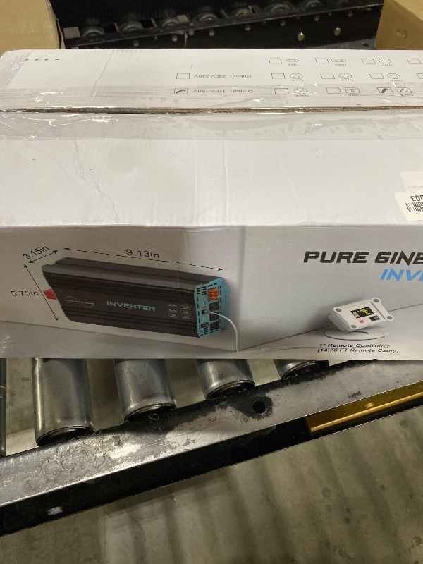 Photo 1 of LANDERPOW 3000 Watt Pure Sine Wave Inverter 12V DC to 120V AC for RV, Truck, Solar, Home, Off-Grid, Power Inverter with 3 AC Outlet, 30W USB-C, 5V 3.1A USB, Hardwire Port, Remote Control, Surge 6000W