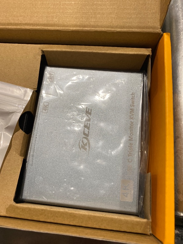 Photo 1 of Thunderbolt 4 KVM Switch 3 Monitors 2 Laptops 4K@60Hz, Displaylink USB C Docking Station 3 Monitor KVM for Windows Mac M1 M2 M3 M4, Extended Triple Displays,PD 100W,USB 3.0,USB 3.2,SD/TF,1G Ethernet