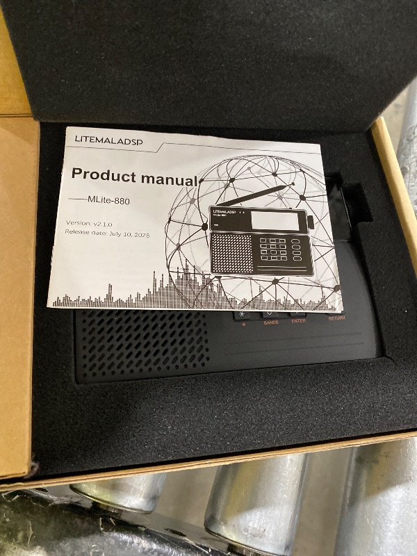 Photo 1 of GOOZEEZOO 2026 Upgraded MLite-880 Portable All-Band DSP/SDR Radio Receiver, V2.1.0 Shortwave Radio with Spectrum Display, 5000mAh Battery & Bluetooth