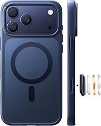 Photo 1 of TORRAS Magnetic Shockproof for iPhone 17 Pro Case, Camera Control, Fit for MagSafe, Military-Grade Protection, Translucent Slim Case for iPhone 17 Pro Phone Case Anti-Fingerprint, Deep Blue