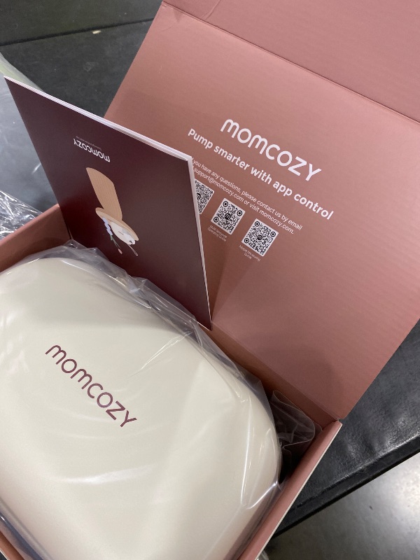 Photo 1 of Momcozy M5 Smart APP Controlled Wearable Breast Pump, Hands-Free Wireless Electric Pump, 3 Modes 9 Suction Levels, BPA-Free, Portable Lightweight, 24mm Flange, 2-Pack Cozy Red