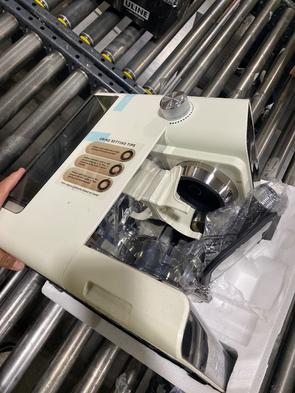 Photo 1 of Ollygrin 20 Bar Espresso Machine with Grinder, Espresso Maker with 19 Grinding Settings, Coffee Machine with Pressure Gauge, 94.7Oz Removable Water Tank for Latte & Cappuccino