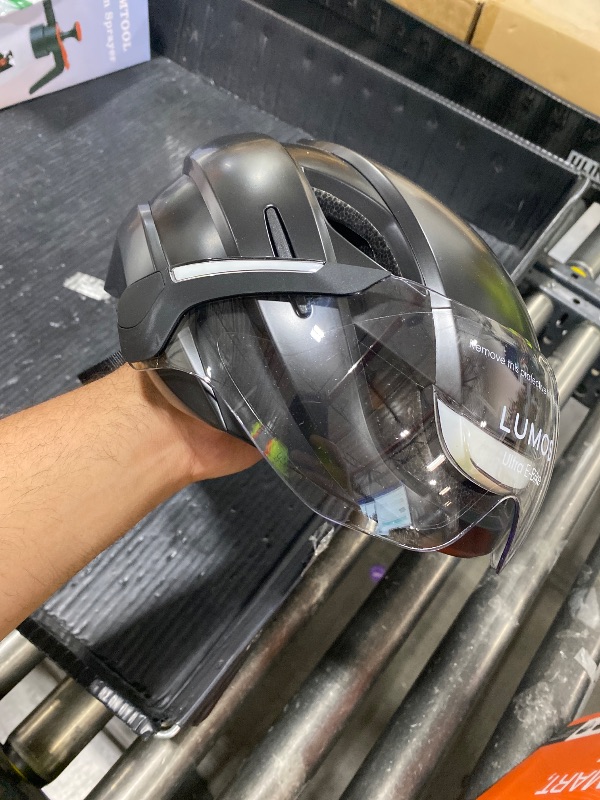 Photo 1 of Lumos Ultra E-Bike Smart Helmet | NTA 8776 Certified | Front & Rear LED Lights | Retractable Face Shield | App Controlled | EBike, Scooter, Cycling, Bicycle | Adults, Men Women