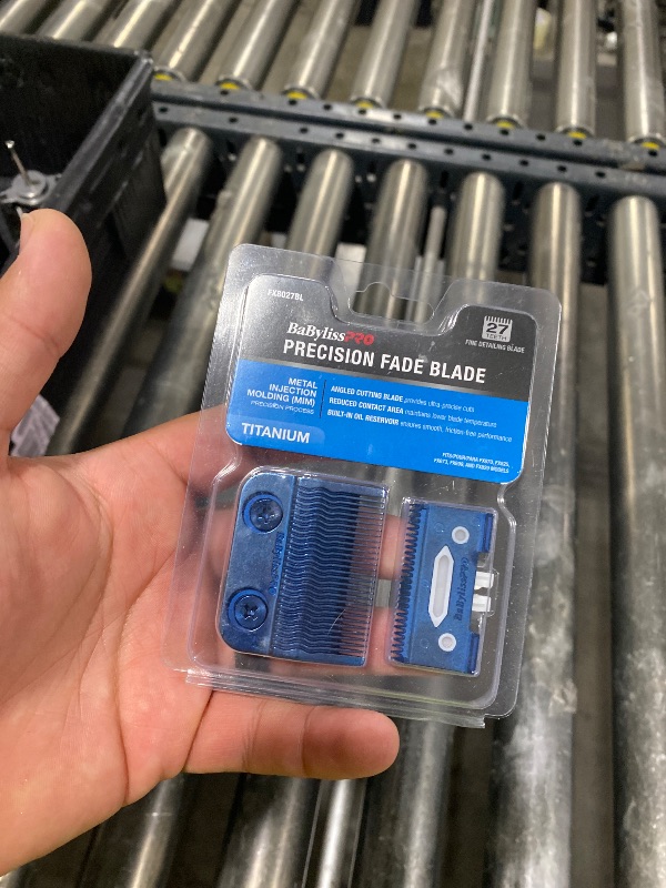 Photo 1 of BaBylissPRO Blue Titanium Precision Fade Fine Detailing Blade MIM Process