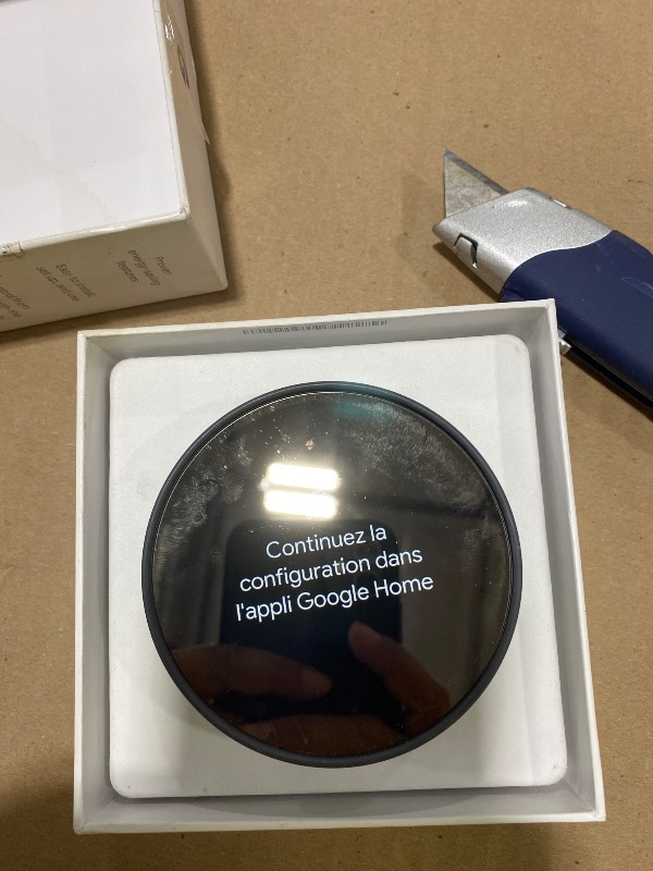 Photo 1 of Google Nest Thermostat - Smart Thermostat for Home - Programmable Wifi Thermostat - Charcoal