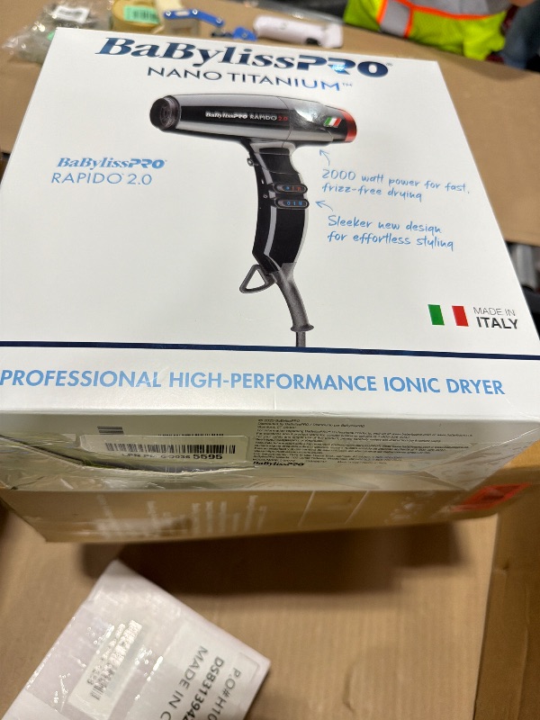 Photo 1 of BaBylissPRO High Speed Rapido 2.0 Hair Dryer