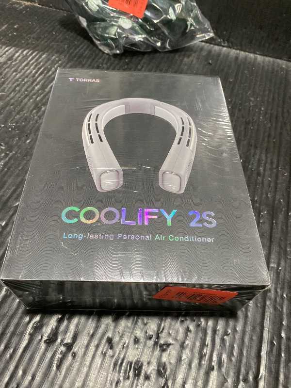 Photo 1 of TORRAS COOLiFY 2S Lite Neck Air Conditioner, Long Battery Life Cooling Neck Fan, Lightweight & Comfortable, Hands-Free Wearable AC for Commute, Work, Travel. Gray