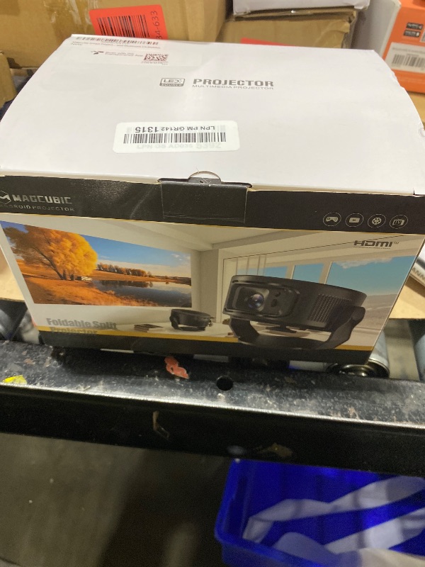 Photo 1 of Magcubic Smart Projector with WiFi 6 and Bluetooth 5.4, Mini Protable Projector 4K & 8K Support, Built-in Apps, Auto Keystone, Video Proyector for Home Theater/Outdoor Movie (HY300Max)