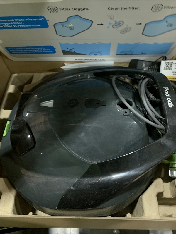 Photo 1 of Pooloob PF1 Cordless Pool Vacuum Cleaner Robot for Daily Pool Maintenance, Floor Only Cleaning for Above/In Ground Pools, Triple Filtration, Floating Buoy & Tether, Not for Initial or Deep Cleaning