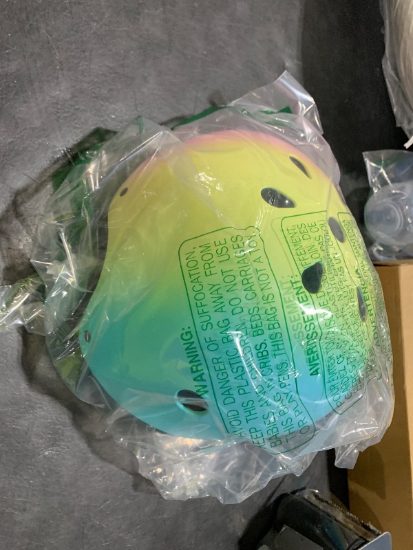 Photo 1 of Kids Bike Helmet, Adjustable and Multi-Sport, from Toddler to Youth, 3 Sizes (Pink Yellow Blue)