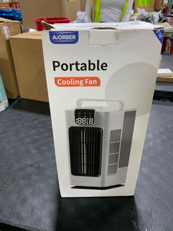 Photo 1 of Portable Air Conditioner, 4-in-1 Personal Mini Air Conditioner Cooling Fan, 2000ML Portable AC Evaporative Air Cooler with 1-8H Timer, 120° Oscillation, 4 Speeds & 7 RGB Light Modes for Room Office