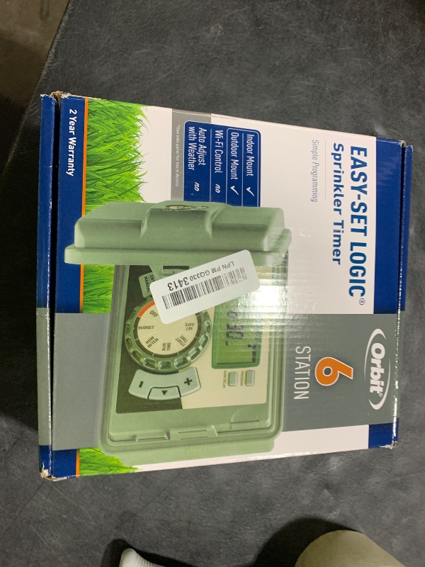 Photo 1 of Orbit 57896 6-Station Outdoor Swing Panel Sprinkler System Timer