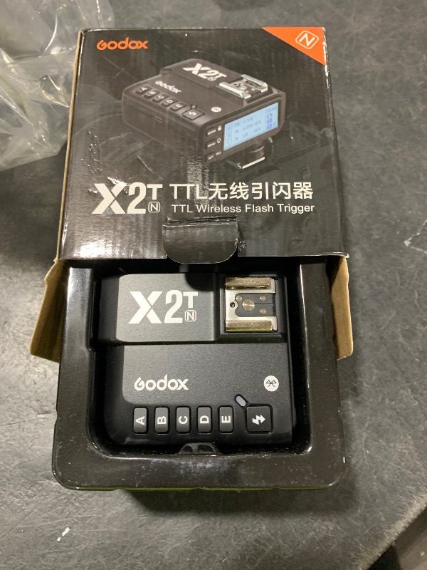 Photo 1 of Godox X2T-N Wireless Flash Trigger Compatible with Nikon Camera Bluetooth Connection APP Control 1/8000s HSS Transmitter for Godox V1N TT685N TT350N V860II-N TT600 AD200 (X2T N Compatible with Nikon)