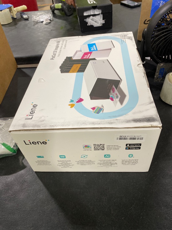 Photo 1 of Liene PixCut S1 Inspire Kit - All-in-One Color Sticker Printer & Cutting Machine, Thermal Dye-Sublimation Photo Printer, 300 DPI, Color Label Maker with 180 Sheets (36 Photo + 144 Sticker Paper)