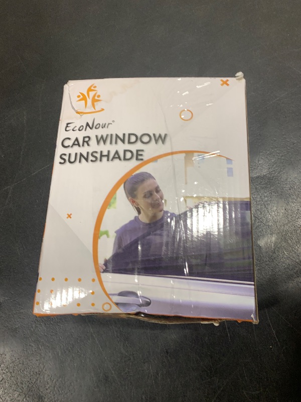 Photo 1 of EcoNour Car Side Window Sun Shade (Pack of 2) | Stretchable & Breathable Car Window Screens for Complete Sun & Privacy Protection | Fits Most Truck, SUV and Minivan (XL 24" x 38")