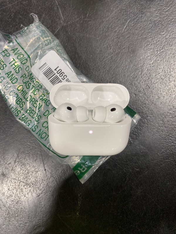Photo 1 of Apple AirPods Pro 3 Wireless Earbuds, Active Noise Cancellation, Live Translation, Heart Rate Sensing, Hearing Aid Feature, Bluetooth Headphones, Spatial Audio, High-Fidelity Sound BOX NOT INCLUDED