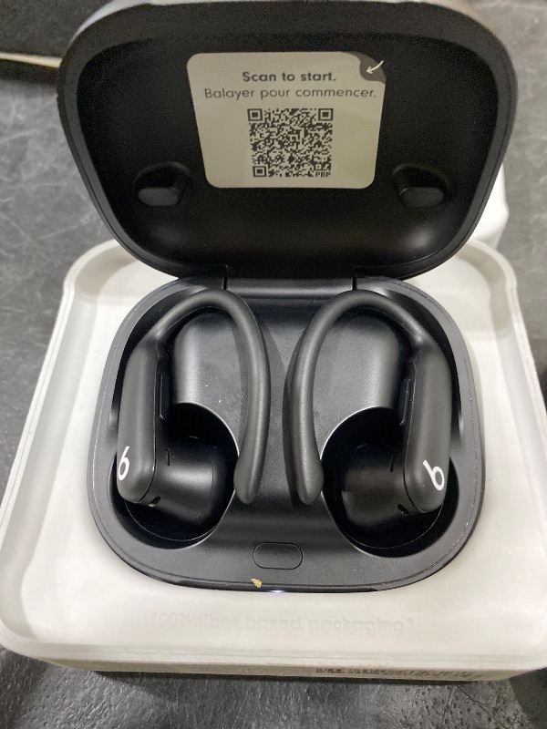 Photo 1 of Beats Powerbeats Pro 2 - Wireless Noise Cancelling Workout Earbuds with Secure- Fit Earhooks, Up to 45-Hour Battery with Charging Case, Sweat & Water Resistant, Heart Rate Monitoring - Jet Black