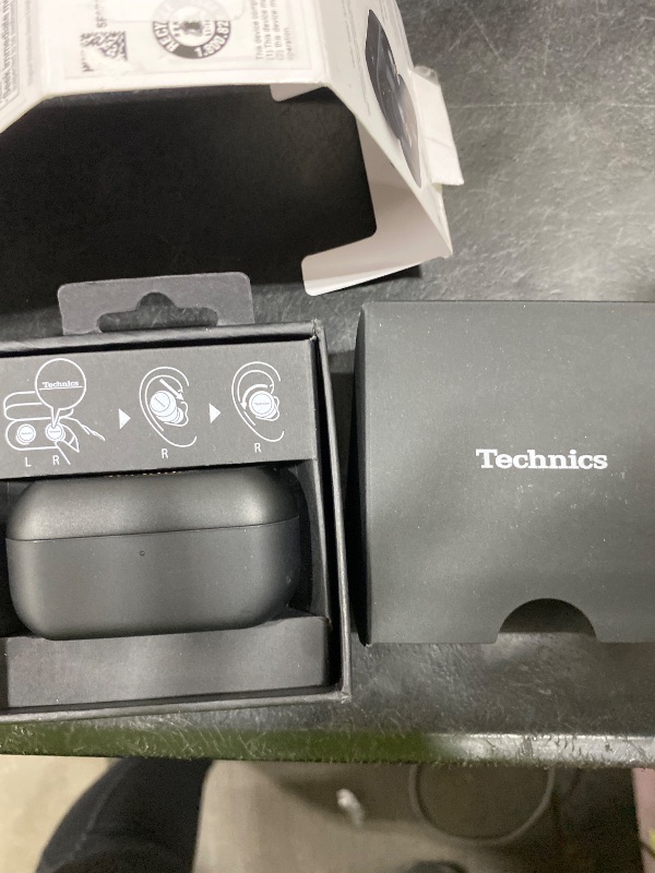 Photo 1 of Technics Reference Class Hi-Fi Wireless Earbuds, Dolby Atmos, Head Tracking, Adaptive Noise Cancelling, 3 Device Multipoint, 10-hr Battery, Wireless Charging, in Ear Headphones - EAH-AZ100-K (Black)