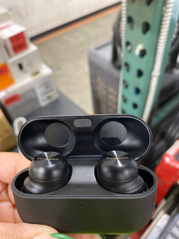 Photo 1 of Technics Reference Class Hi-Fi Wireless Earbuds, Dolby Atmos, Head Tracking, Adaptive Noise Cancelling, 3 Device Multipoint, 10-hr Battery, Wireless Charging, in Ear Headphones - EAH-AZ100-K (Black)