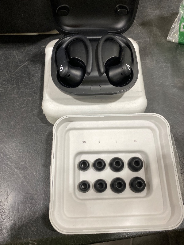 Photo 1 of Beats Powerbeats Pro 2 - Wireless Noise Cancelling Workout Earbuds with Secure- Fit Earhooks, Up to 45-Hour Battery with Charging Case, Sweat & Water Resistant, Heart Rate Monitoring - Jet Black